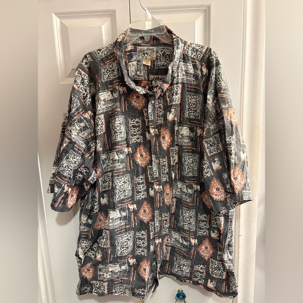Big Dog Hawaiian Beach shirt